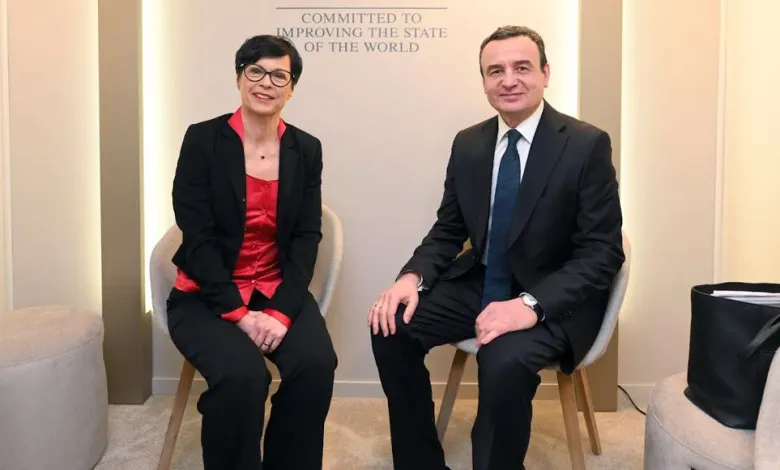 Kurti takohet me Komisioneren e BE-së për Zgjerim, Marta Kos